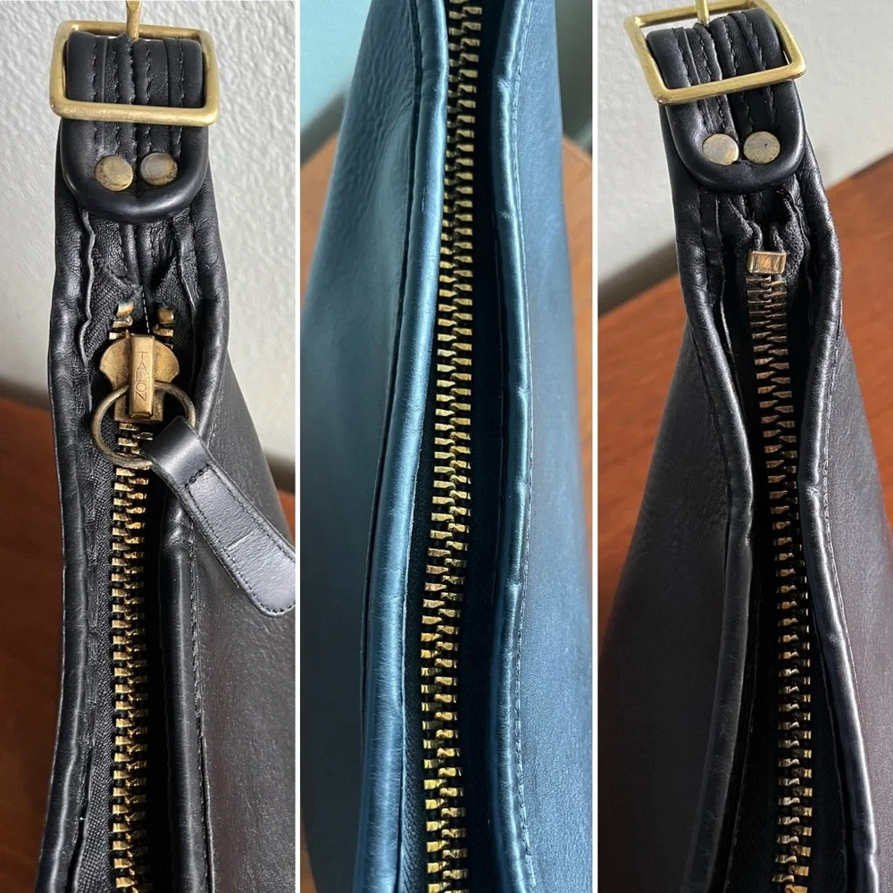 PROJECT: READ before purchasing - Vintage Coach Black Shoulder Sac Style 9730 - Picture 9 of 15